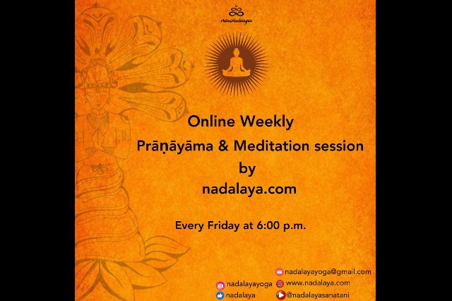 Nādalaya poster for regular advanced Yoga classes.