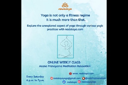 Nādalaya poster for regular basic Yoga classes.