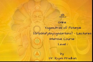 English course artwork for Patañjali’s Yoga-Sūtras Level 1.